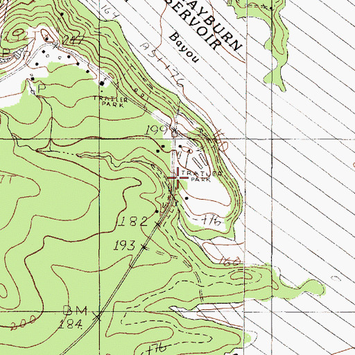 Topographic Map of Yellow Ridge Church, TX
