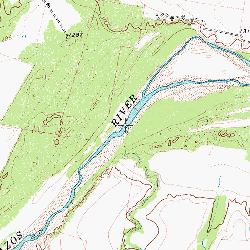 Topographic Map of Yokum Creek, TX