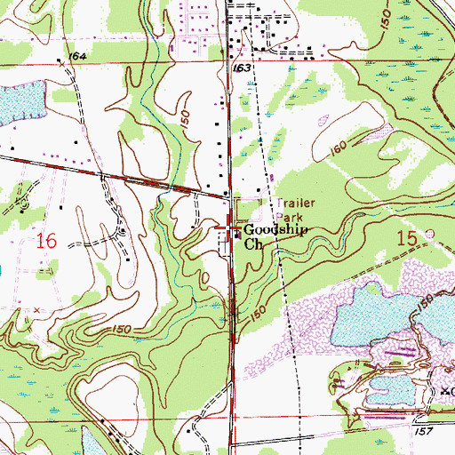 Topographic Map of Goodship School (historical), AL