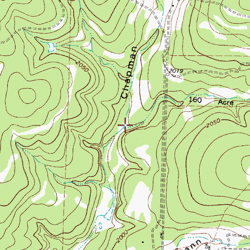 Topographic Map of One Hundred Sixty Acre Draw, TX