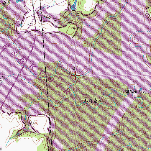 Topographic Map of Birch Creek, TX