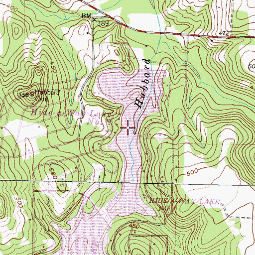 Topographic Map of Hide-A-Way Lake Number Two, TX
