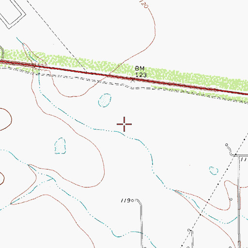 Topographic Map of King Ranch Borregos Oil Field, TX
