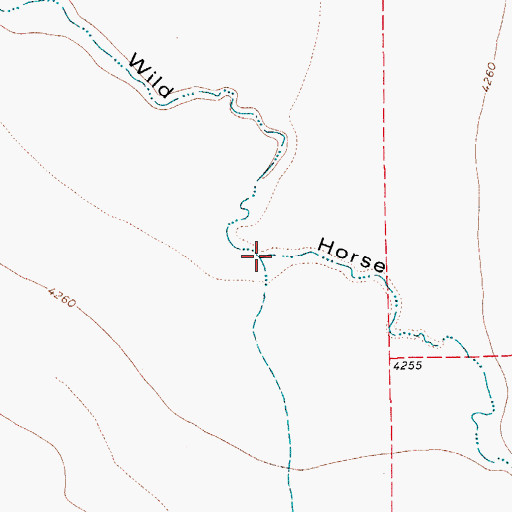 Topographic Map of Knox Draw, TX