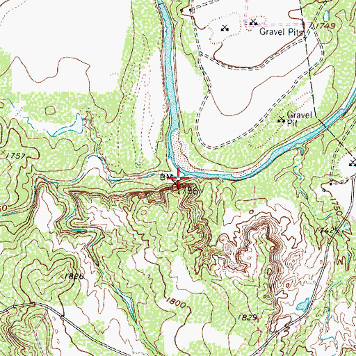 Topographic Map of Liveoak Creek, TX