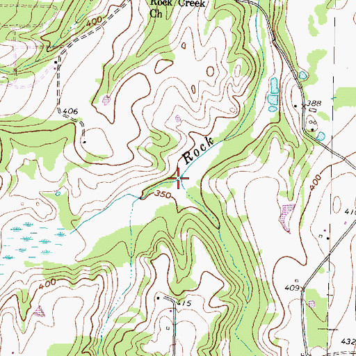 Topographic Map of Niblack Branch, TX