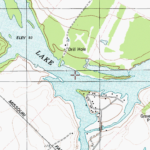 Topographic Map of Paisano Creek, TX