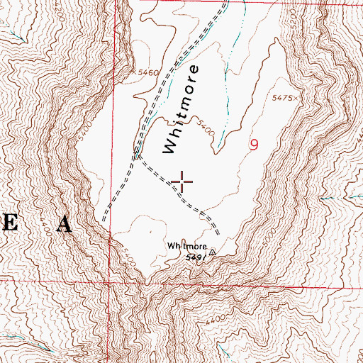Topographic Map of Whitmore Point, AZ