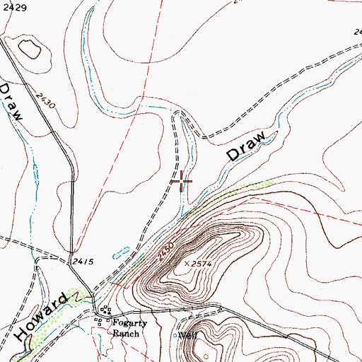 Topographic Map of Schneemann Draw, TX