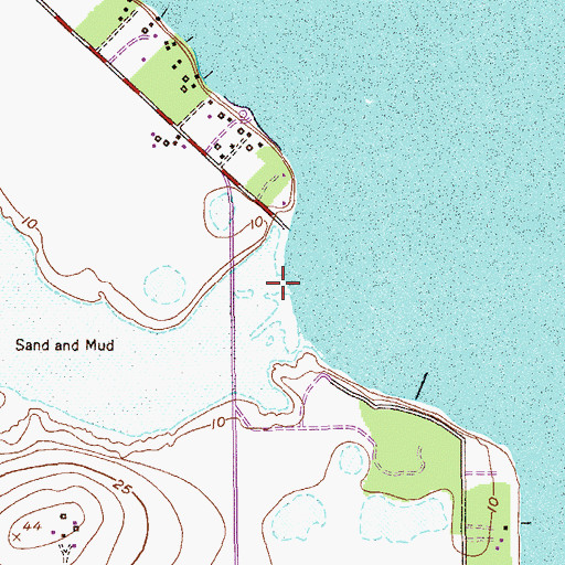 Topographic Map of Araa Creek, TX