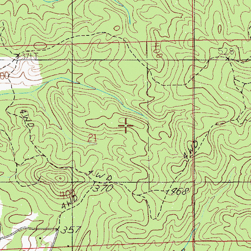 Topographic Map of Heck Ridge, AL