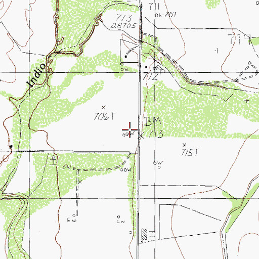 Topographic Map of A Havin, TX