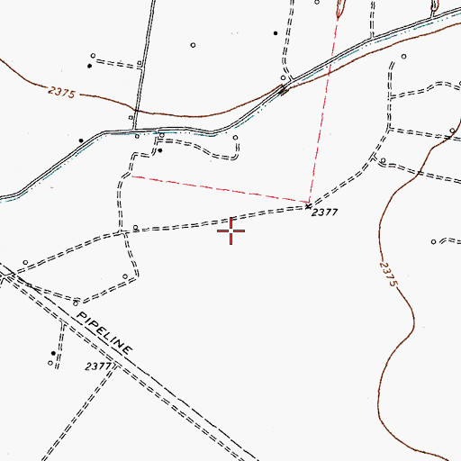 Topographic Map of Abell Oil and Gas Field, TX