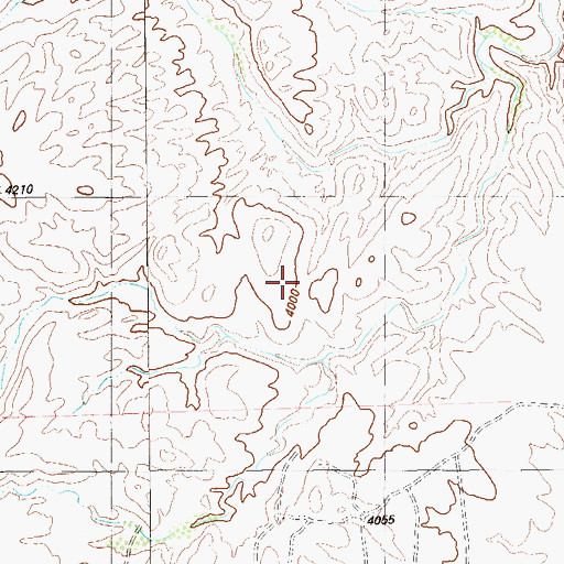 Topographic Map of Agua Fria Trail, TX