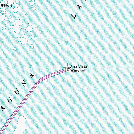 Topographic Map of Alta Vista Windmill, TX