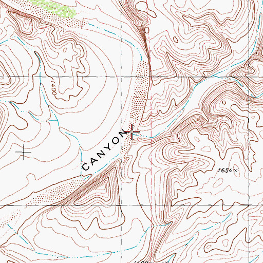 Topographic Map of Antonio Creek, TX