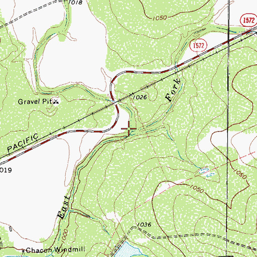 Topographic Map of Arenosa Creek, TX