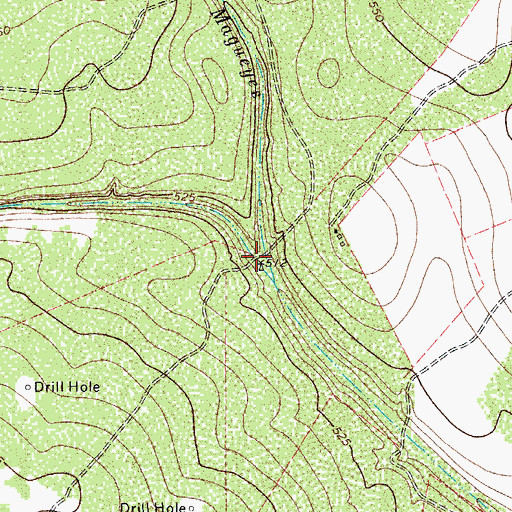 Topographic Map of Arroyo del Gato, TX