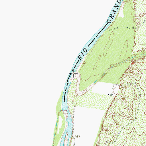 Topographic Map of Arroyo la Minita, TX