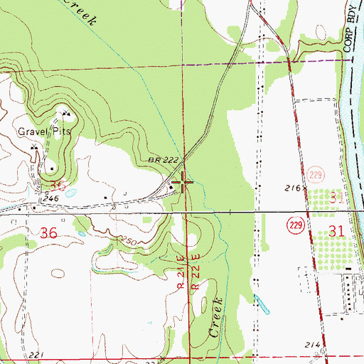 Topographic Map of Jerusalem Church, AL