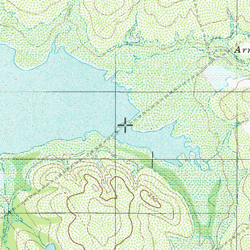 Topographic Map of Arroyo Cabeza de Vaca, TX