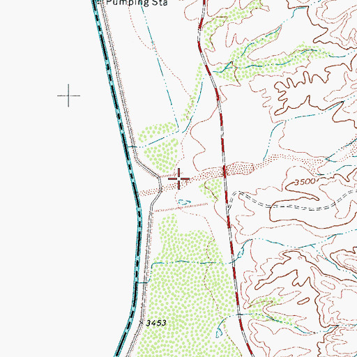 Topographic Map of McClintock Arroyo, TX