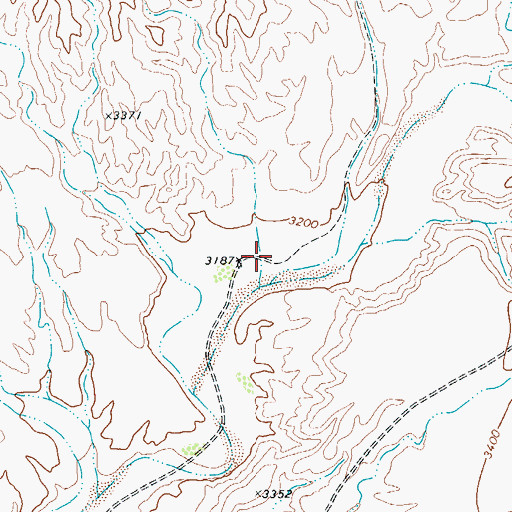 Topographic Map of Arroyo Tinaja Escondido, TX