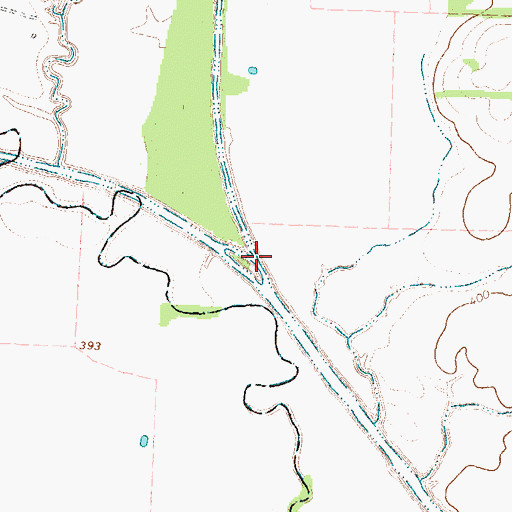 Topographic Map of Auds Creek, TX