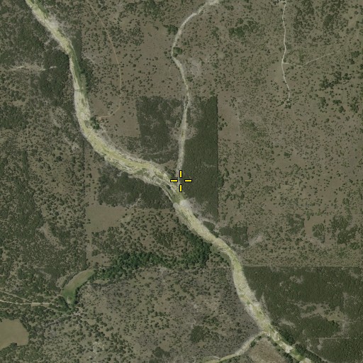 Aerial/Satellite Image of Basin Spring Branch, TX