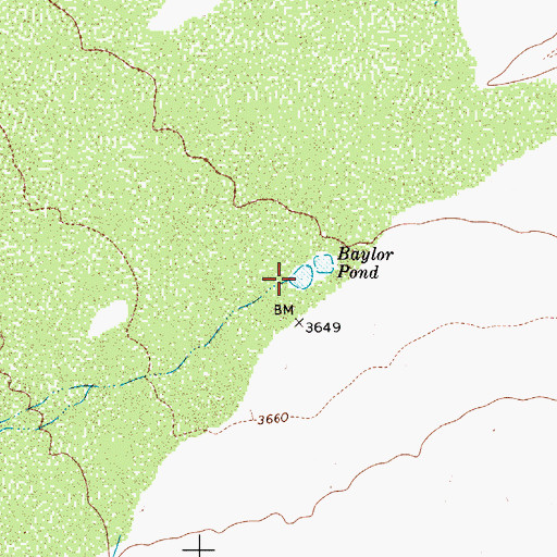 Topographic Map of Baylor Draw, TX