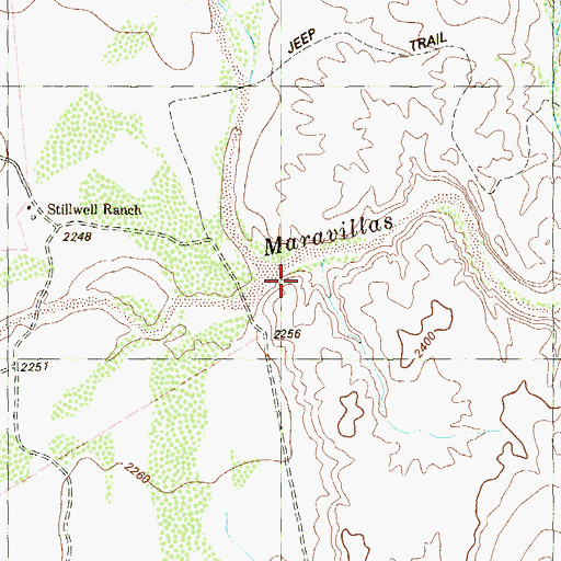 Topographic Map of Bear Creek, TX