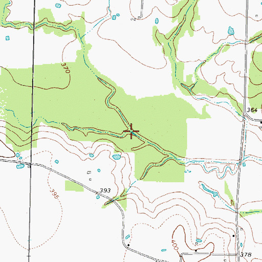 Topographic Map of Bee Bayou, TX