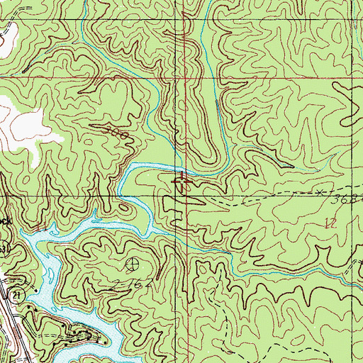 Topographic Map of Lipschogee Creek, AL
