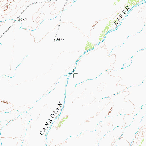Topographic Map of Bent Creek, TX