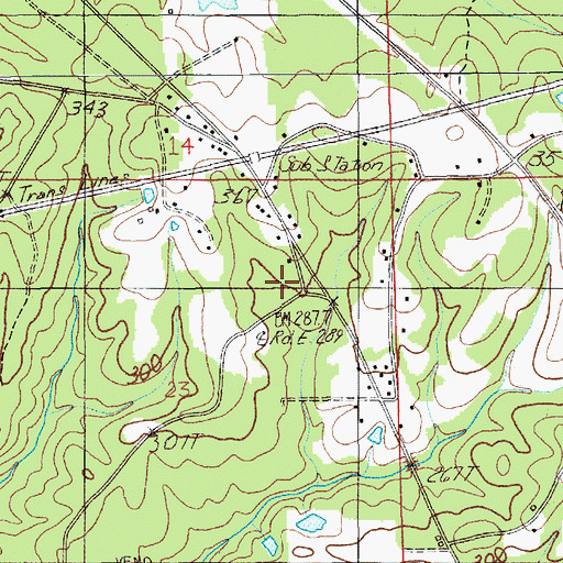 Topographic Map of Mallis Chapel Church, AL