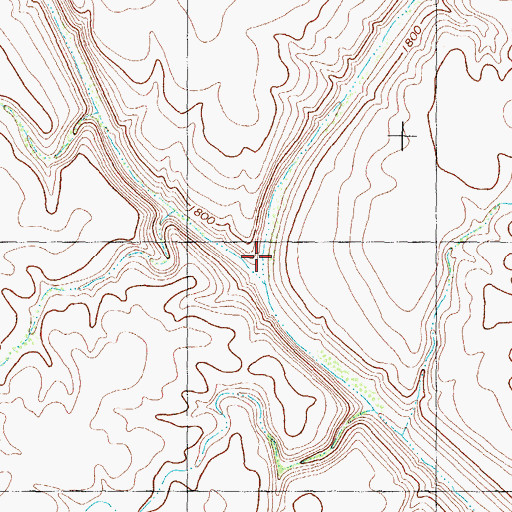 Topographic Map of Big Canyon, TX