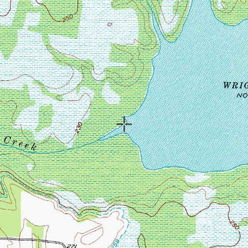 Topographic Map of Big Creek, TX