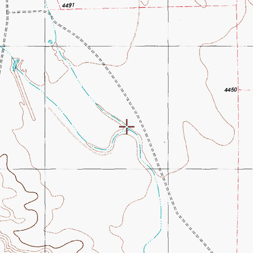 Topographic Map of Big Trestle Draw, TX