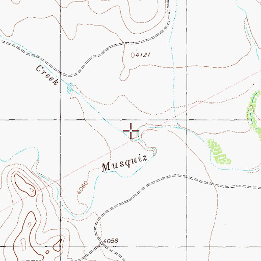 Topographic Map of Black Creek, TX
