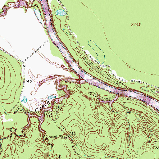 Topographic Map of Black Creek, TX