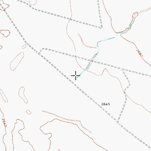 Topographic Map of Bone Spring Draw, TX