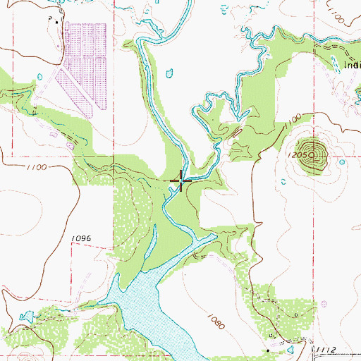 Topographic Map of Briar Creek, TX