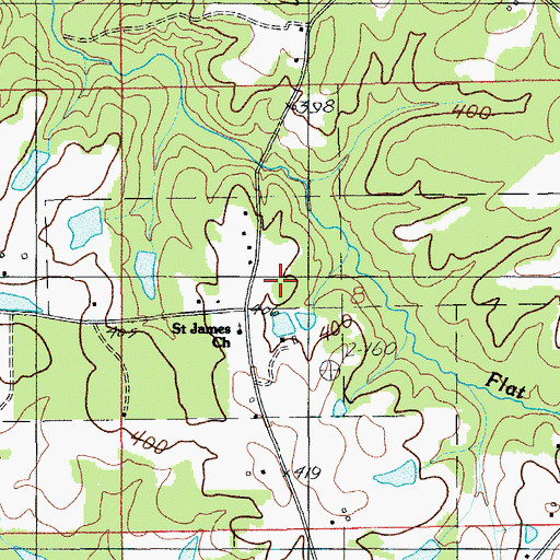 Topographic Map of New Bethel Church (historical), AL