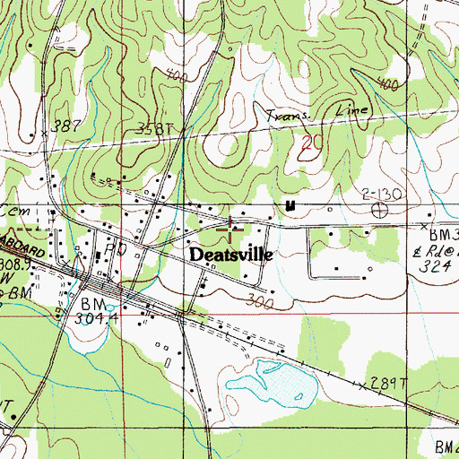 Topographic Map of New Nazareth Church, AL
