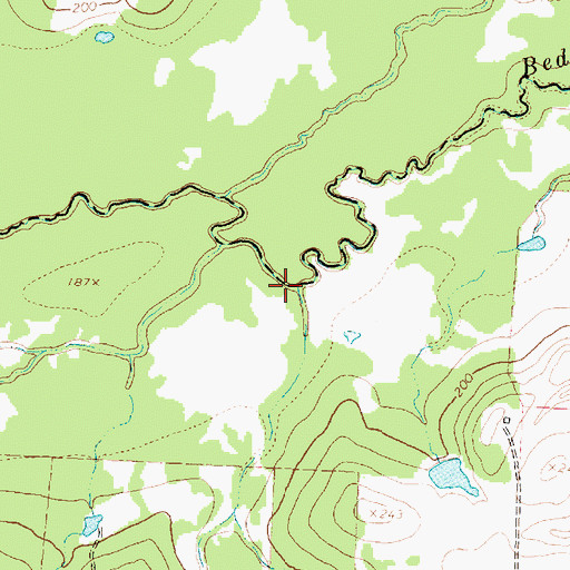 Topographic Map of Brushy Creek, TX