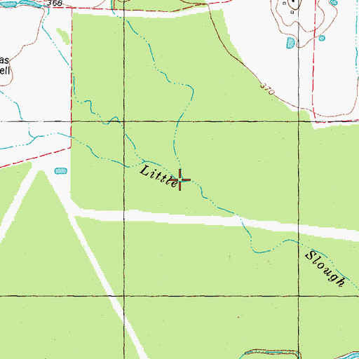 Topographic Map of Brushy Creek, TX