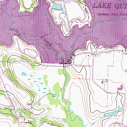 Topographic Map of Brushy Creek, TX