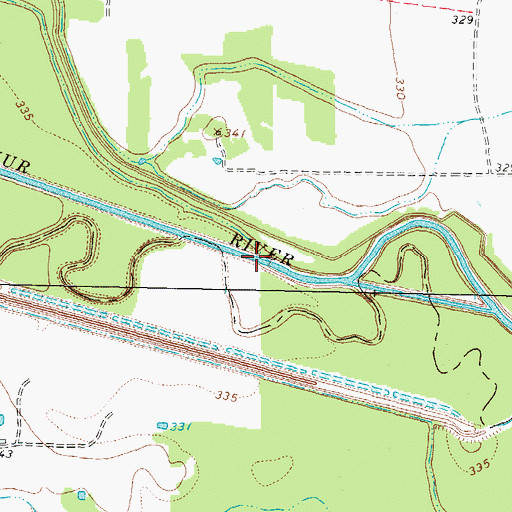 Topographic Map of Brushy Creek, TX