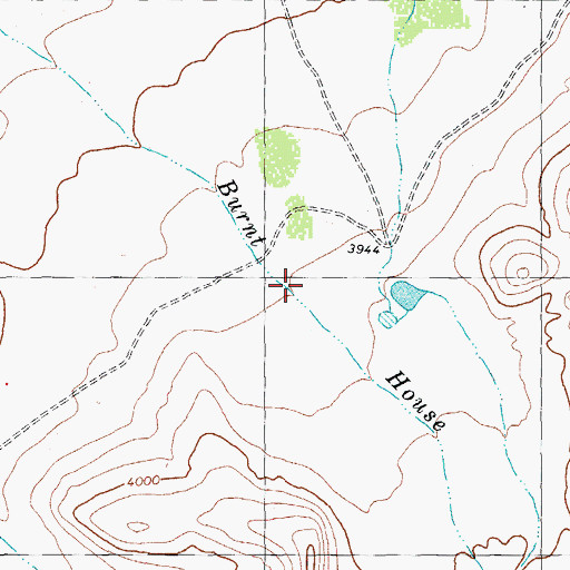 Topographic Map of Burnt House Canyon, TX