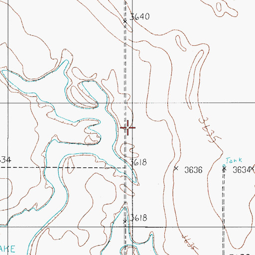 Topographic Map of Butterfield Trail, TX